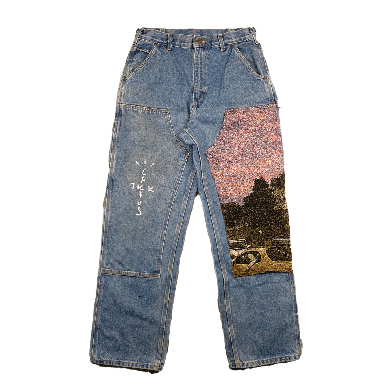 JACKBOYS CARHARTT DENIM DOUBLE KNEE PANTS